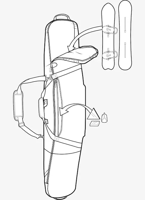 Burton Gig Snowboard Bag - Burton Australia10991107002 - True Black - 156