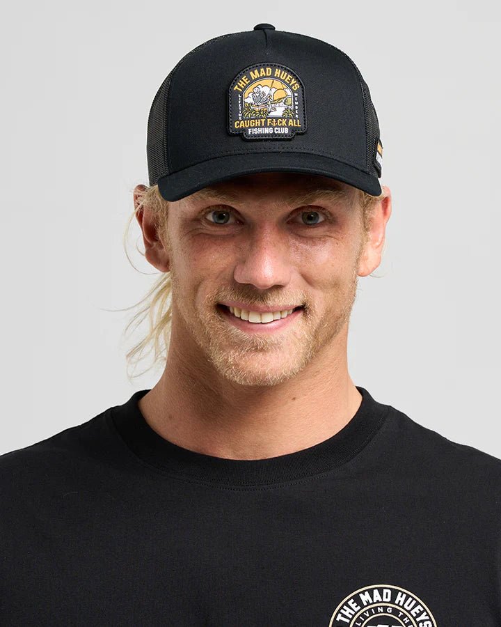 CAUGHT FK ALL ISLAND | TWILL TRUCKER - Mad HueysH425M06005 - BLACK - OSFM