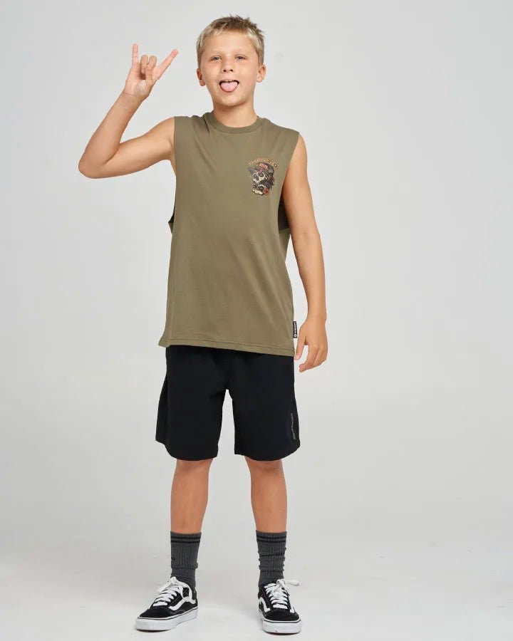 CAUGHT NOTHING | YOUTH MUSCLE -The Mad HueysH126B02002-OLIVE-6