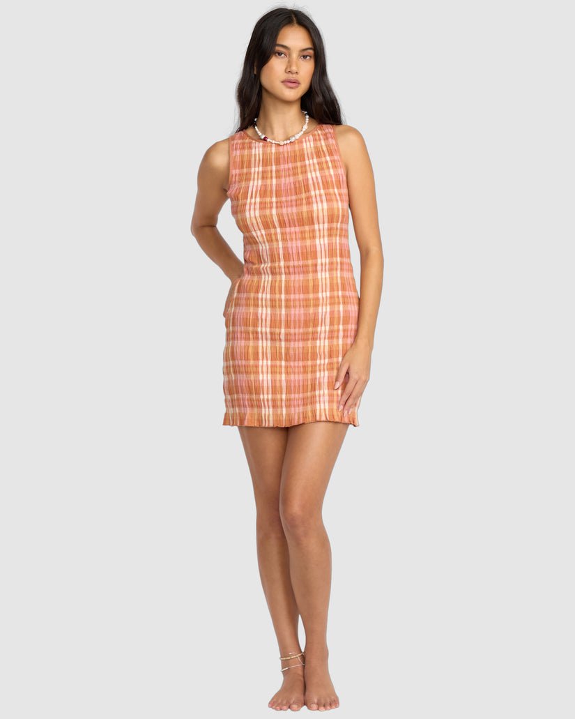 CHECK ME OUT DRESS - Billabong24B133514 - Sunburnt - S/8