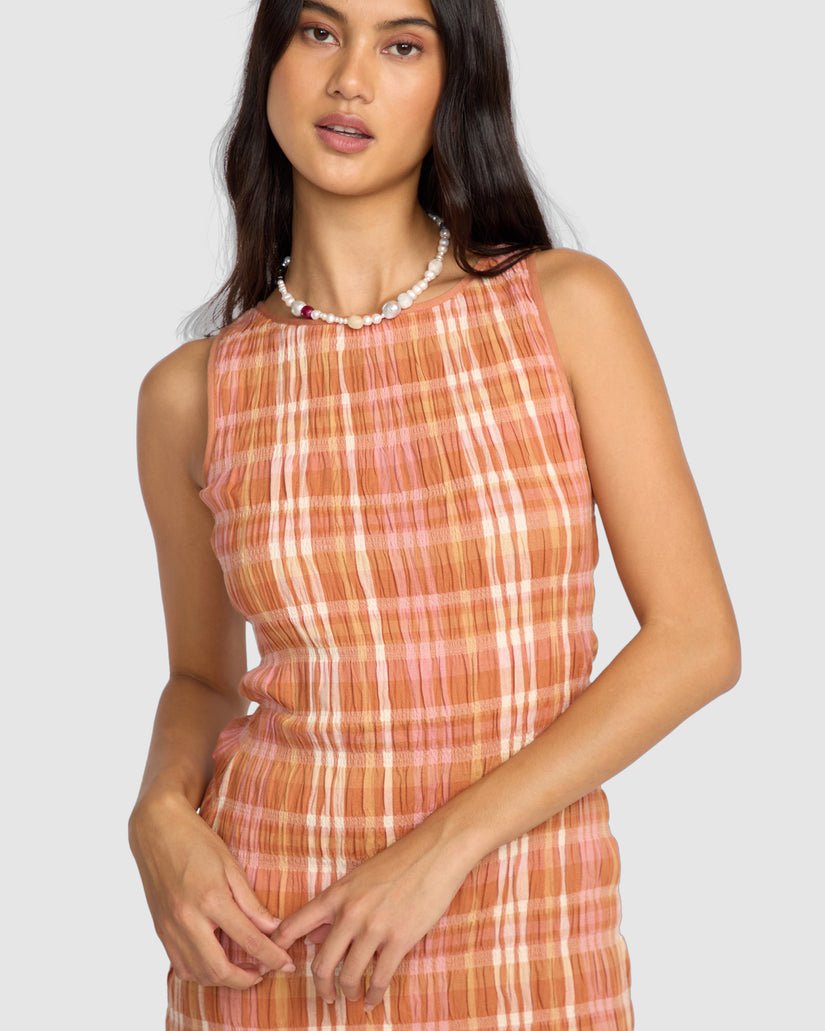 CHECK ME OUT DRESS - Billabong24B133514 - Sunburnt - S/8