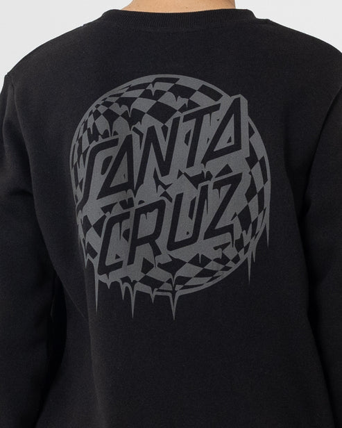 Check Waste Dot Mono Reflect Sweater - Santa CruzSB125 - CR02 - Black - 10