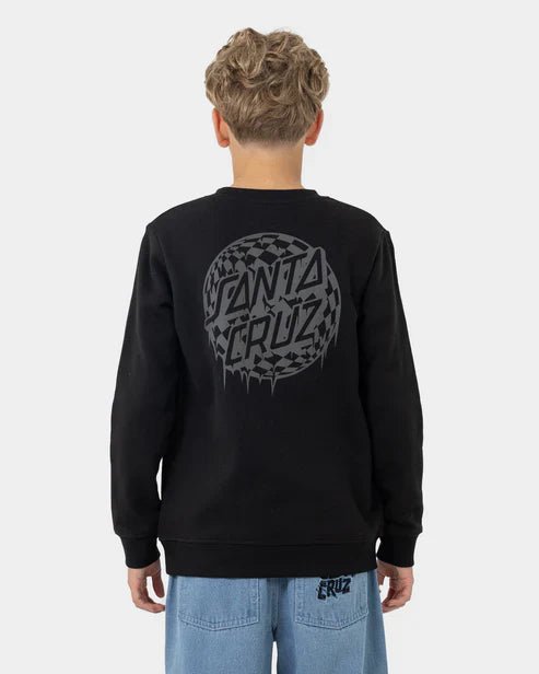 Check Waste Dot Mono Reflect Sweater - Santa CruzSB125 - CR02 - Black - 10