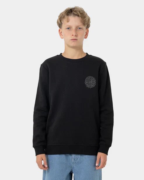 Check Waste Dot Mono Reflect Sweater - Santa CruzSB125 - CR02 - Black - 10