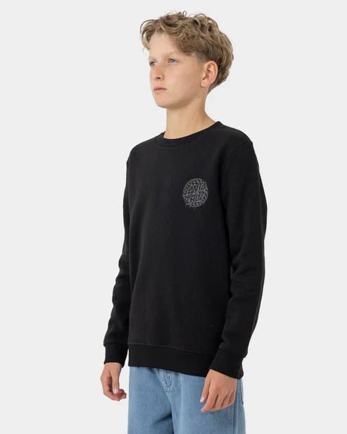 Check Waste Dot Mono Reflect Sweater - Santa CruzSB125 - CR02 - Black - 10