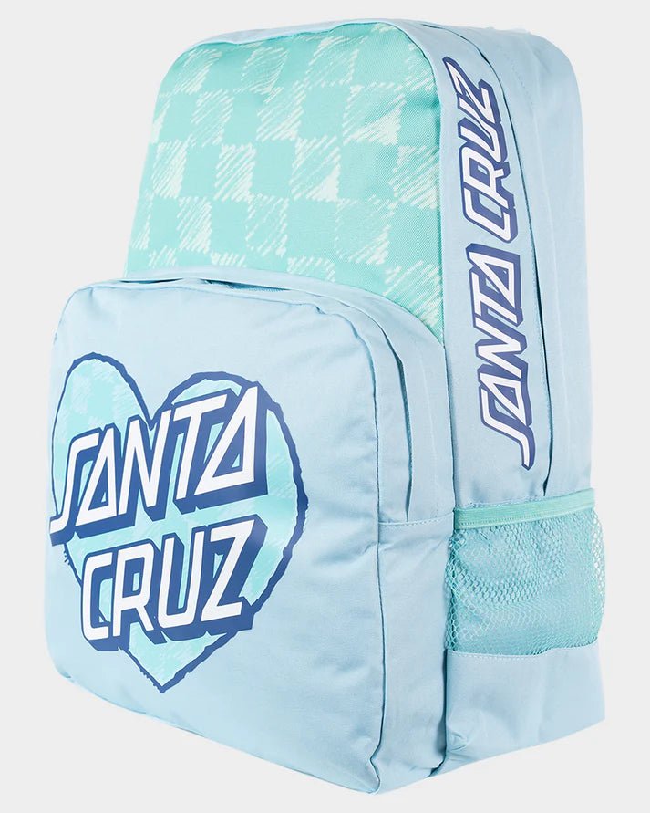 CHECKER HEART DOT BACKPACK - Santa CruzSG225 - BA01 - AQUA CHECK