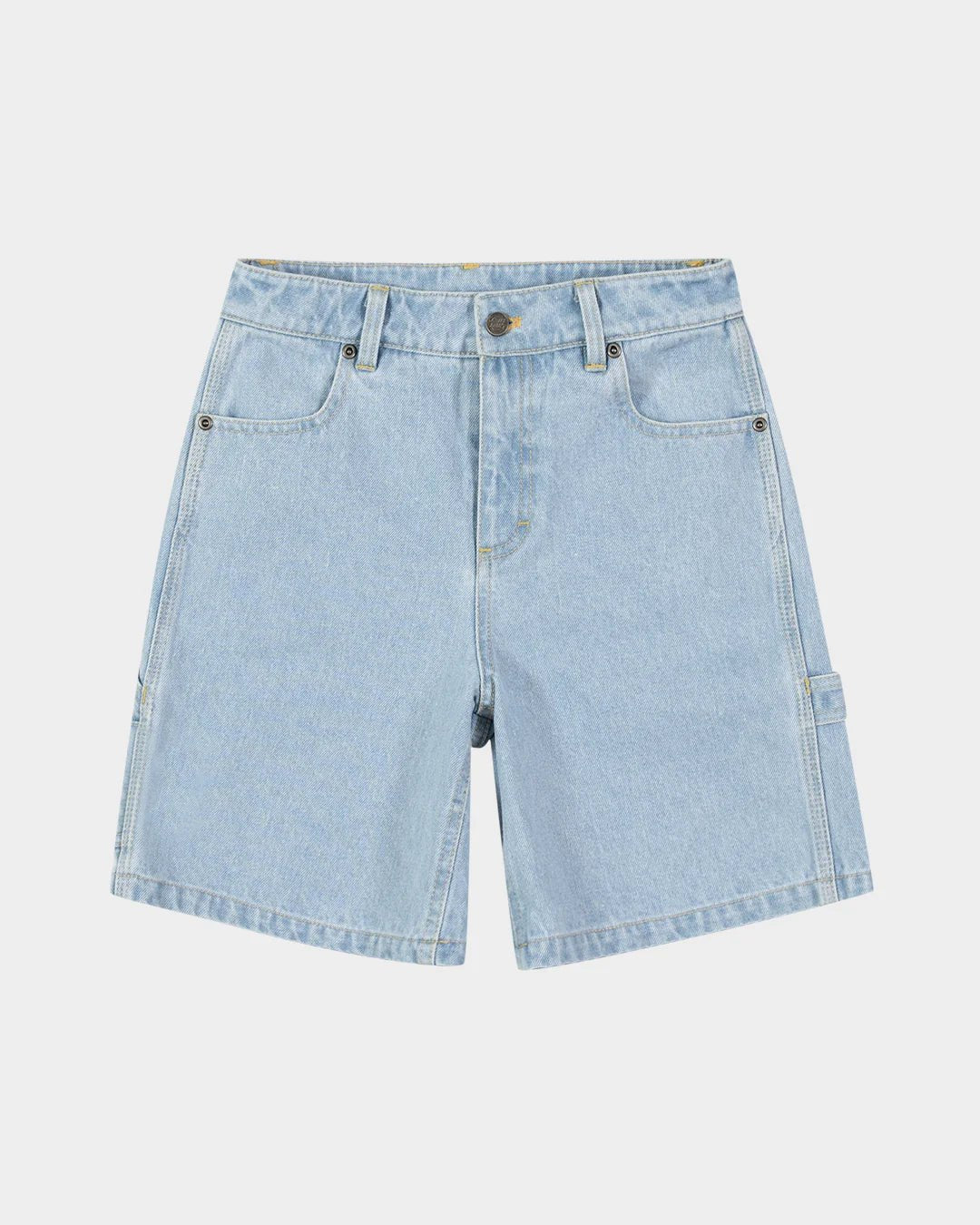 CHECKER HEART DOT CARPENTER JEAN SHORTS - Santa CruzSG225 - SH01 - LIGHT WASHED INDIGO - 8