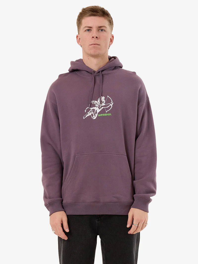 Cherub Pull Over Hood - Worship9351055859565 - Purple Reign - M