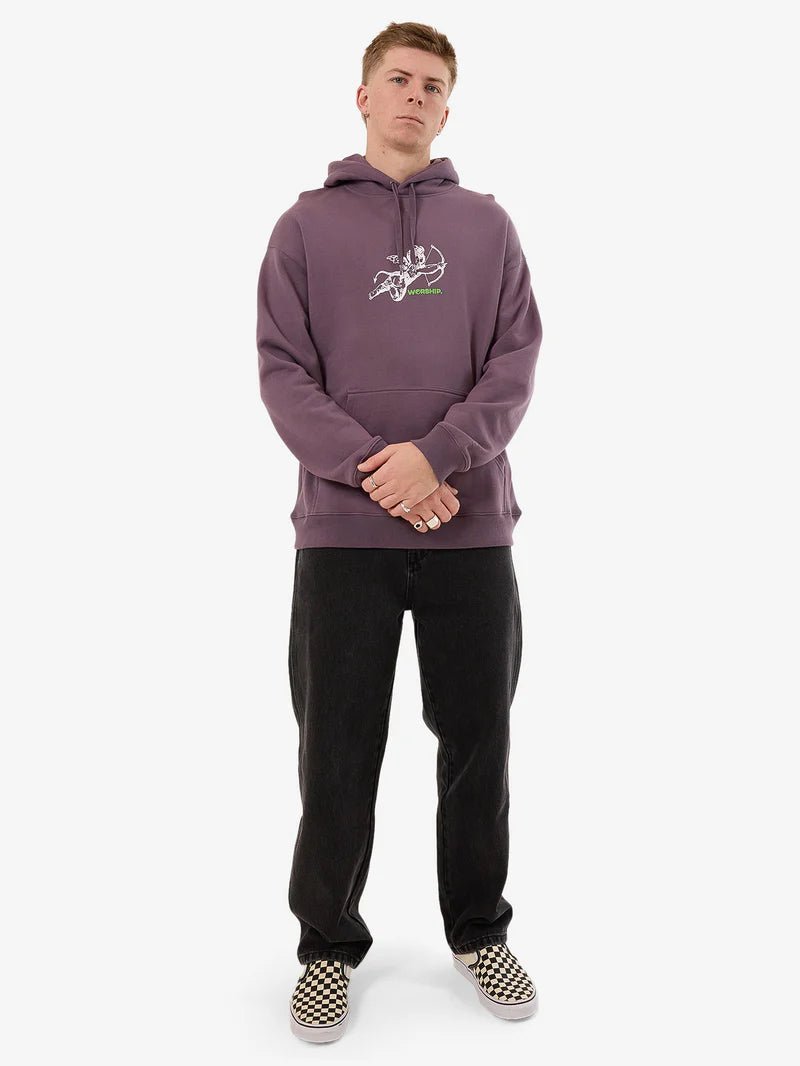 Cherub Pull Over Hood - Worship9351055859565 - Purple Reign - M