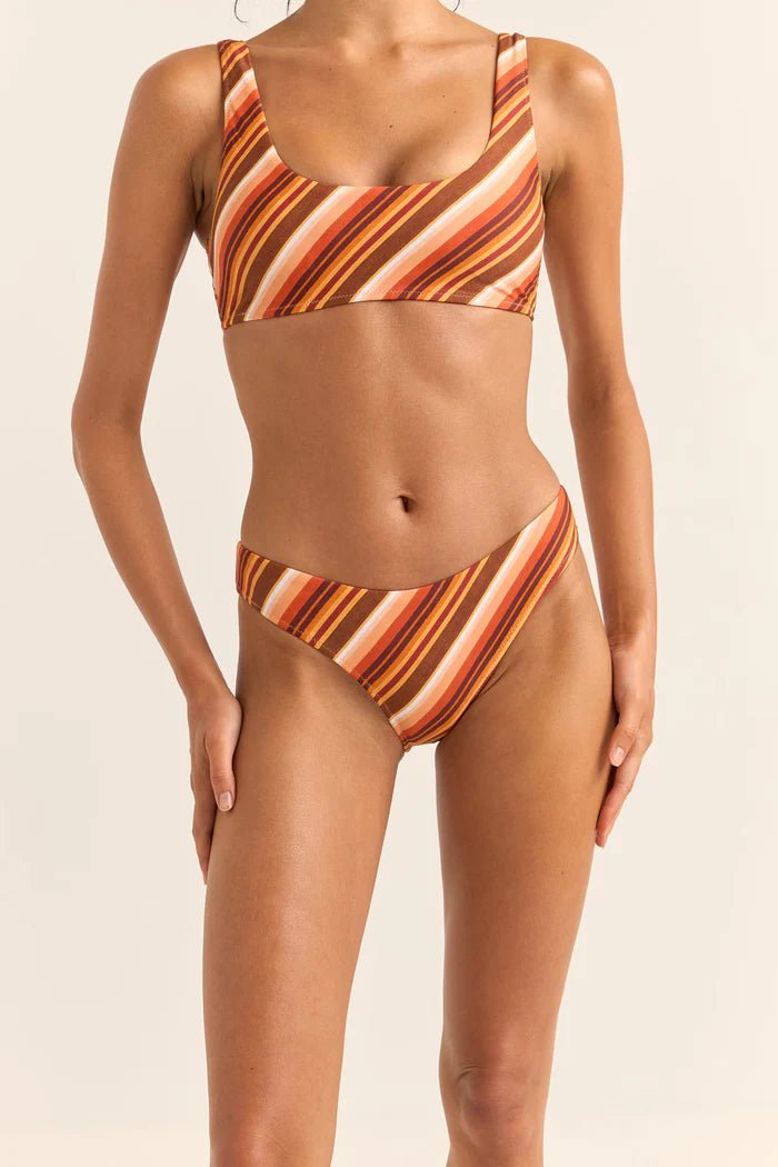 Chica Stripe Holiday Pant - Rhythm1024SW - BB19 - BRO - Brown - 10