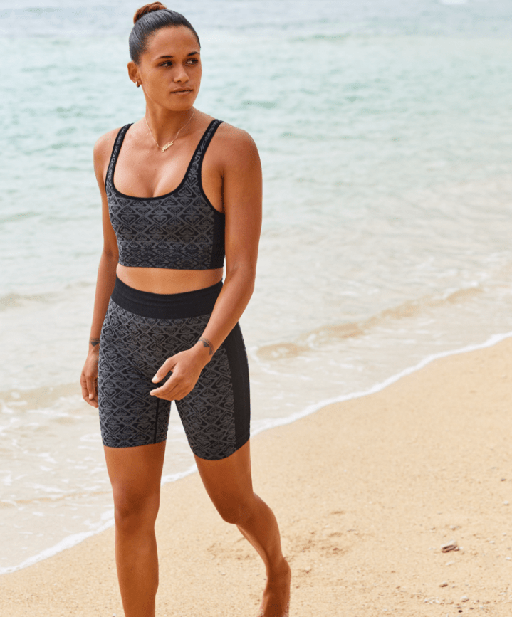 Chill Out Seamless Heart Bra - Roxyerjkt04107 - kvj0 - True Black - XStoS
