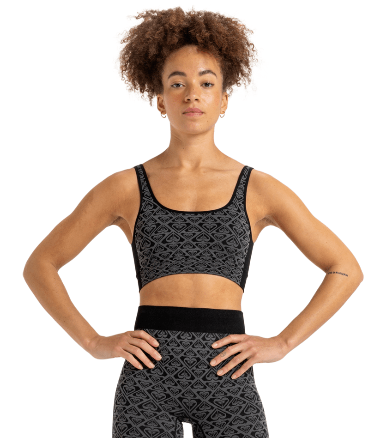 Chill Out Seamless Heart Bra - Roxyerjkt04107 - kvj0 - True Black - XStoS