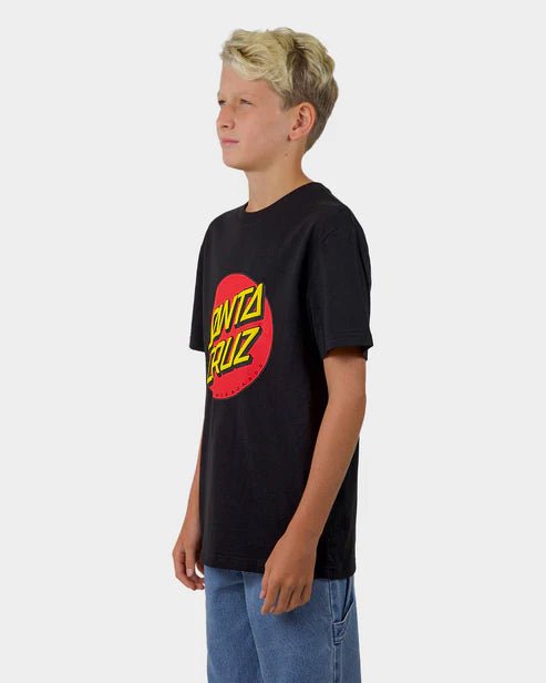 CLASSIC DOT PUFF FRONT TEE - Santa CruzSB124 - SS14 - BLACK - 8