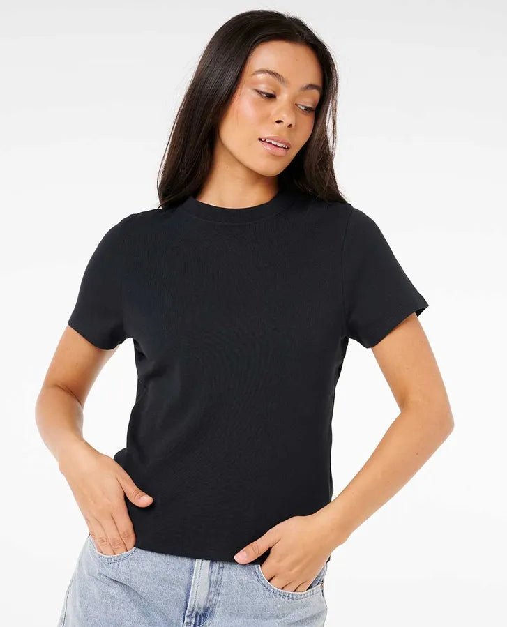CLASSIC FITTED TEE - Rip Curl0LTWTE - BLACK - XS