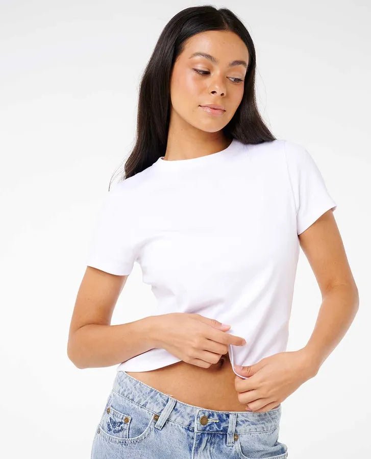 CLASSIC FITTED TEE - Rip Curl0LTWTE - WHITE - XS
