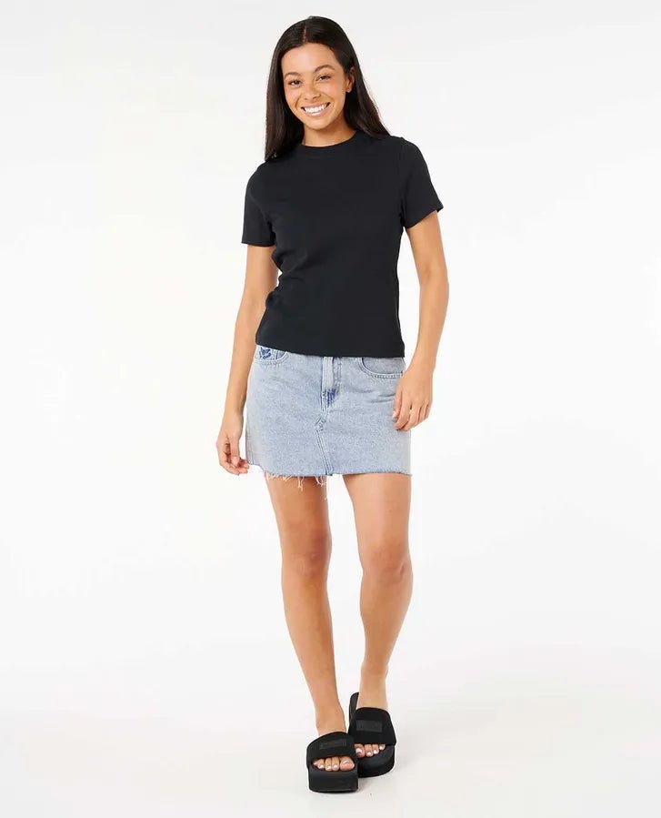 CLASSIC FITTED TEE - Rip Curl0LTWTE - BLACK - XS