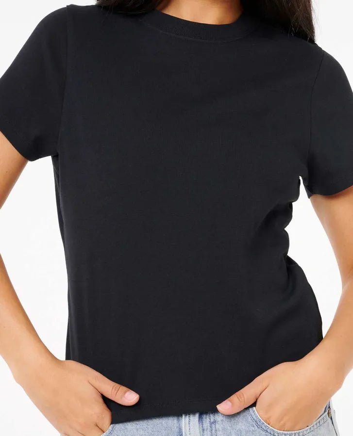CLASSIC FITTED TEE - Rip Curl0LTWTE - BLACK - XS