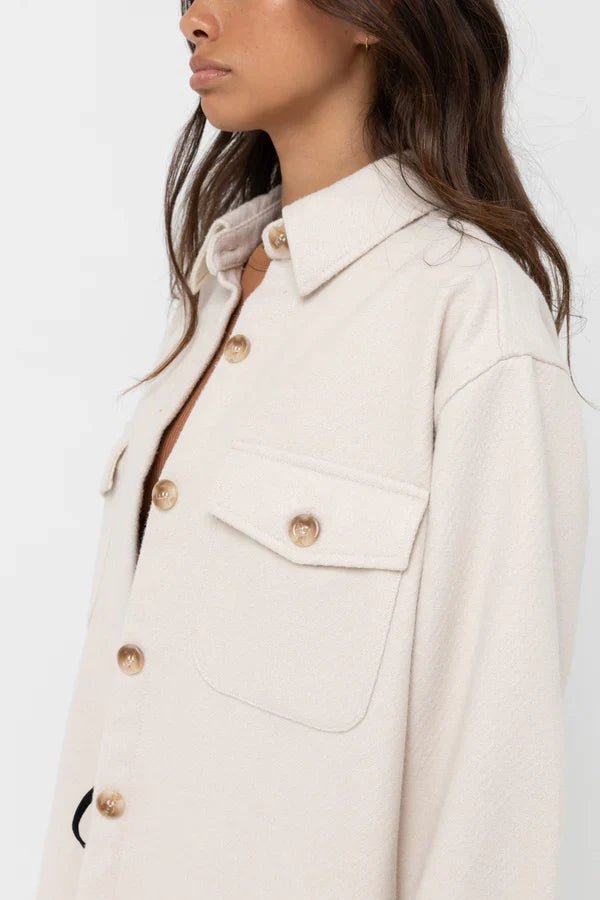 Classic Minimal Shacket - RhythmCL22W - JK01 - OAT - Oat - 10