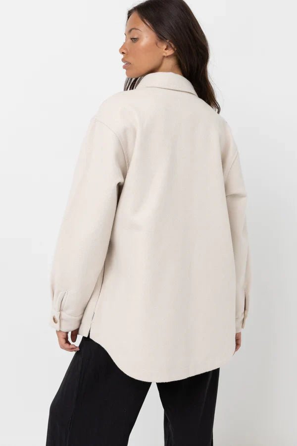 Classic Minimal Shacket - RhythmCL22W - JK01 - OAT - Oat - 10