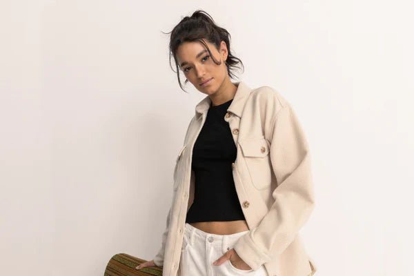 Classic Minimal Shacket - RhythmCL22W - JK01 - OAT - Oat - 10