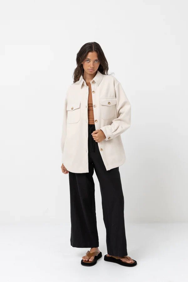 Classic Minimal Shacket - RhythmCL22W - JK01 - OAT - Oat - 10