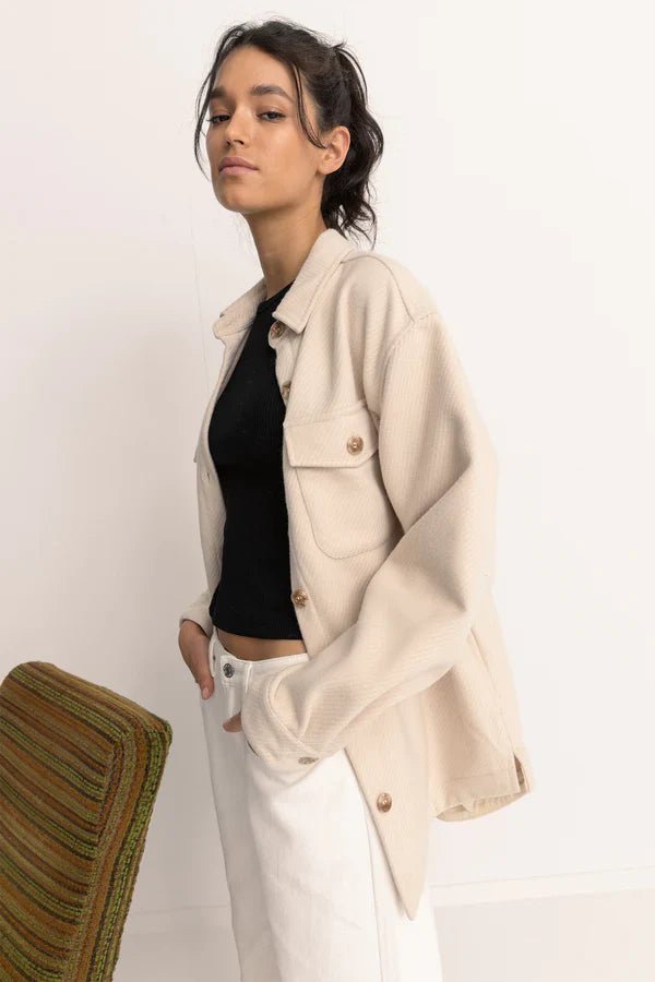 Classic Minimal Shacket - RhythmCL22W - JK01 - OAT - Oat - 10
