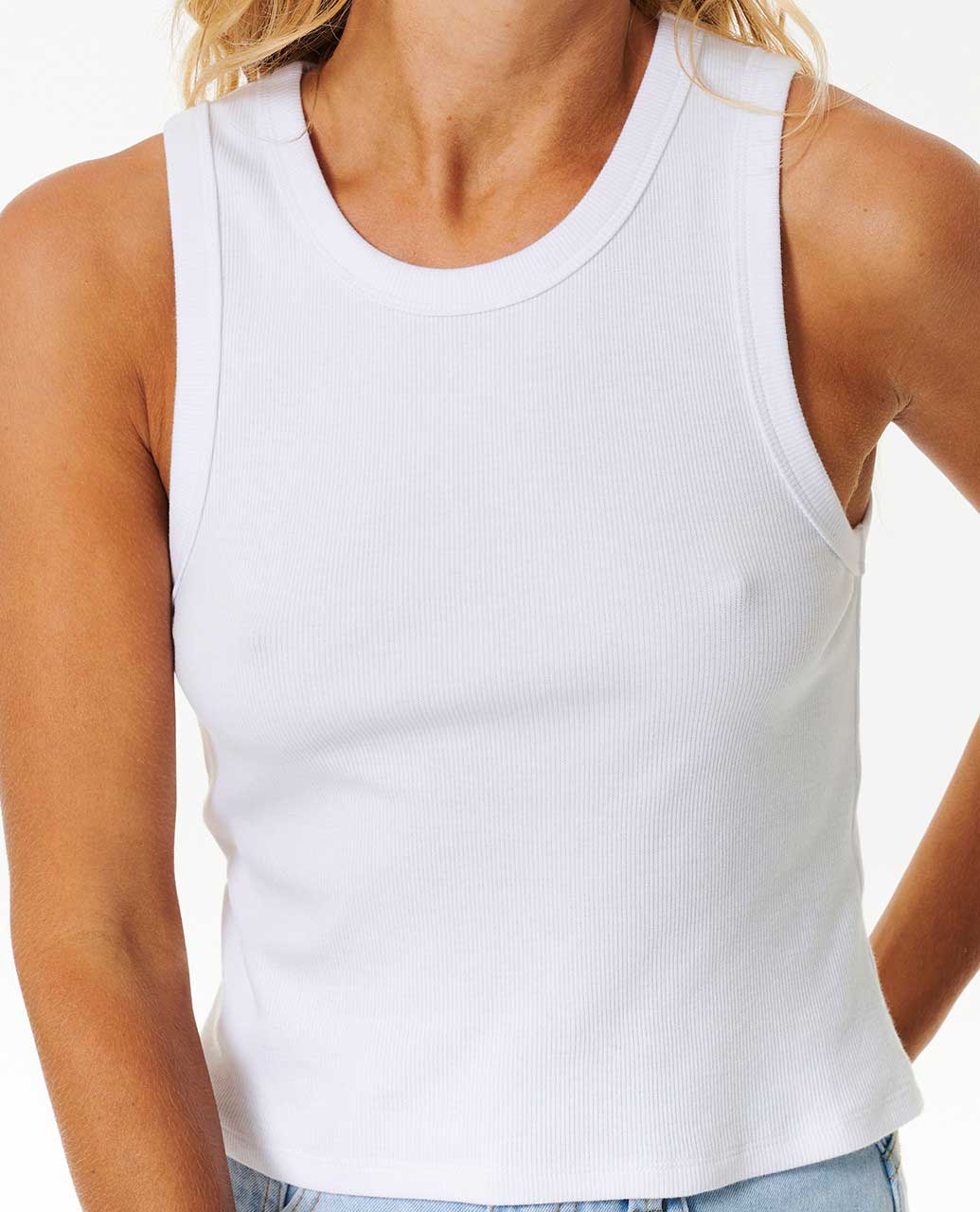 Classic Ribbed Tank - Rip Curl089WTE - 3262 - Optical White - 2XS