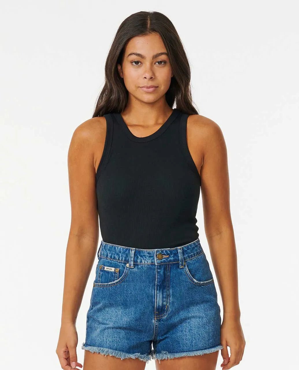 CLASSIC RIBBED TANK - Rip Curl089wte - 0090 - Black - 2XS