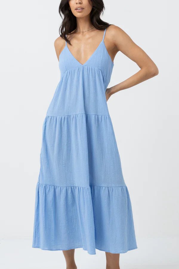 Cleo Tiered Midi Dress - Rhythm0723W - DR06 - OCE - Ocean - 10