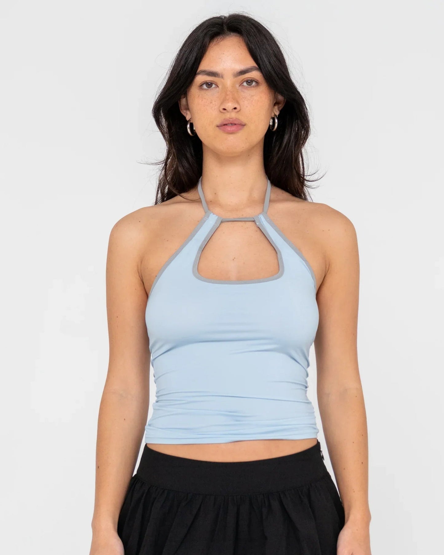 Club Classics Contrast Skimmer Top - RustyFSL0746 - SYB - Sky Blue - 6