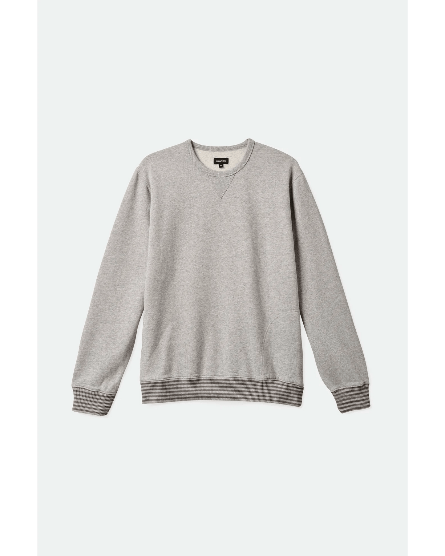 Collegiate Pocket Crew - Brixton22295 - HTGPW - Heather Grey/Pebble Worn Wash - L