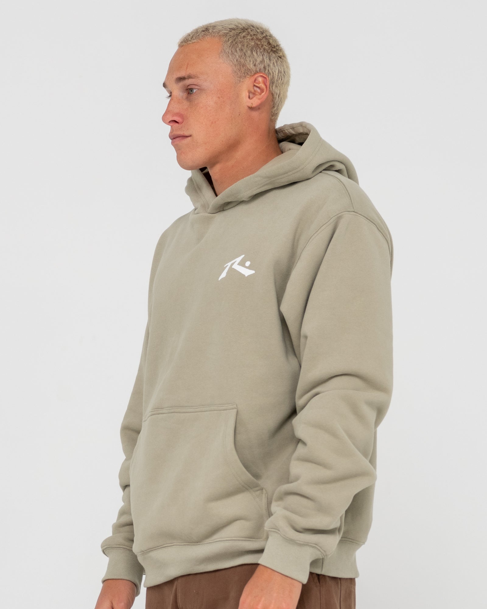 COMPETITION HOODED FLEECE - RustyFTM0747 - ABBEY STONE - S