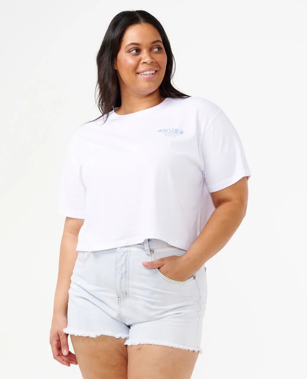 Coral Sands Crop Tee - Rip Curl0D0WTE - 1000 - White - 2XS