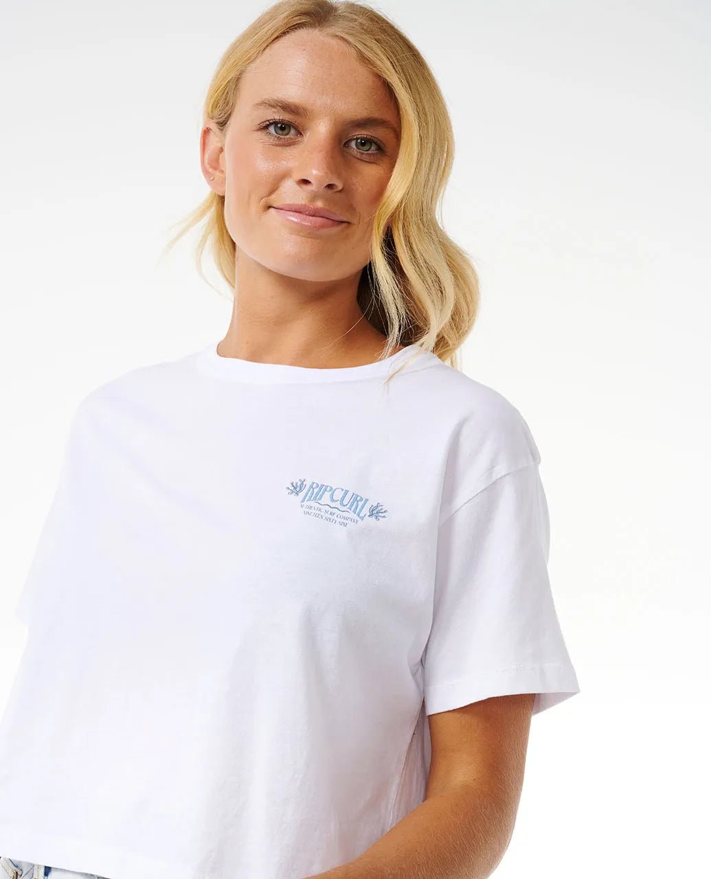 Coral Sands Crop Tee - Rip Curl0D0WTE - 1000 - White - 2XS