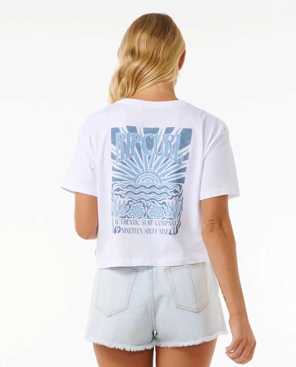 Coral Sands Crop Tee - Rip Curl0D0WTE - 1000 - White - 2XS