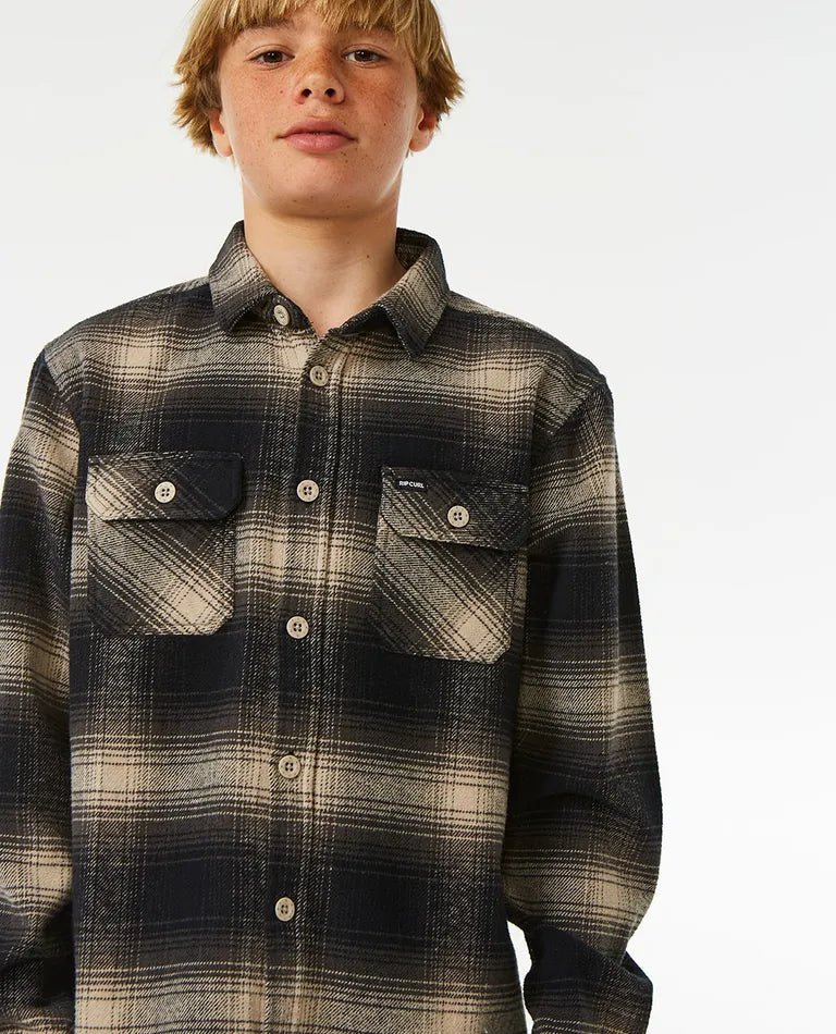 Count Flannel Shirt Boy - Rip Curl005BSH - 5067 - Taupe - 10