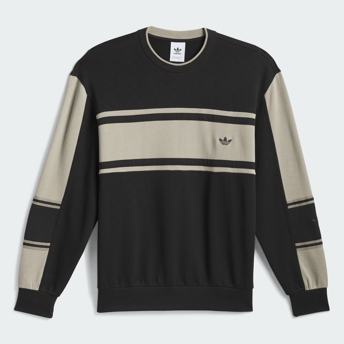 Crew Sweater - AdidasJC7605 - BLK/PUT - Black/Putbeige - L