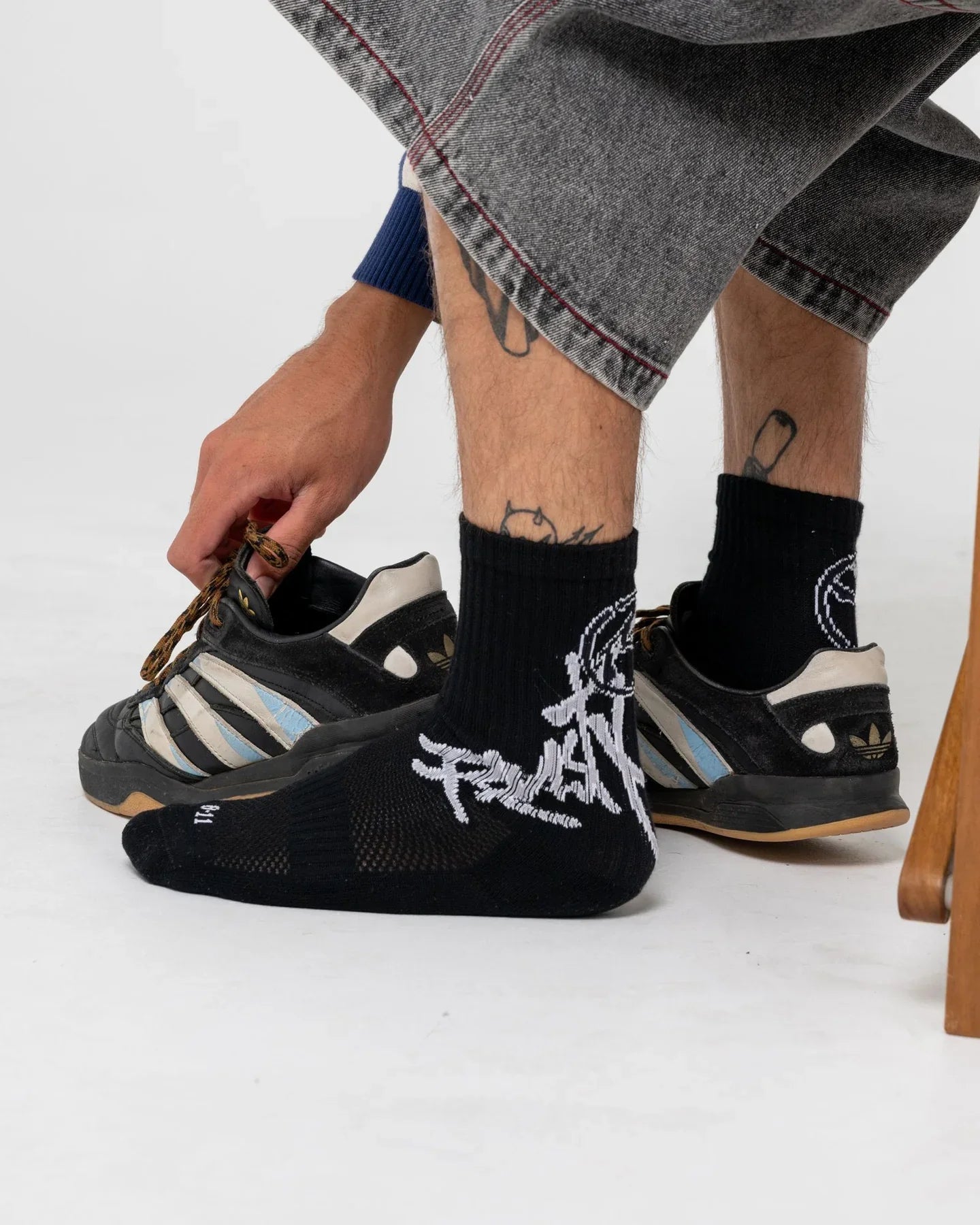 Dapaah Mid Calf Sock - RustySXM0229 - BLK - Black - 41944