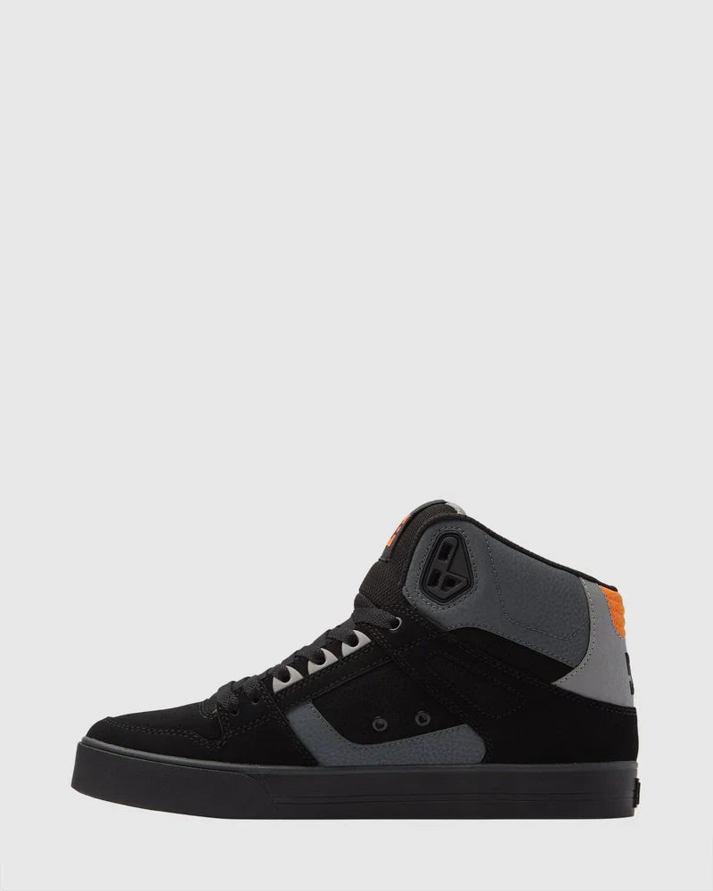 DC Pure High Top WC - DCADYS400043 - XKNS - Blk/Org/Grey - 10