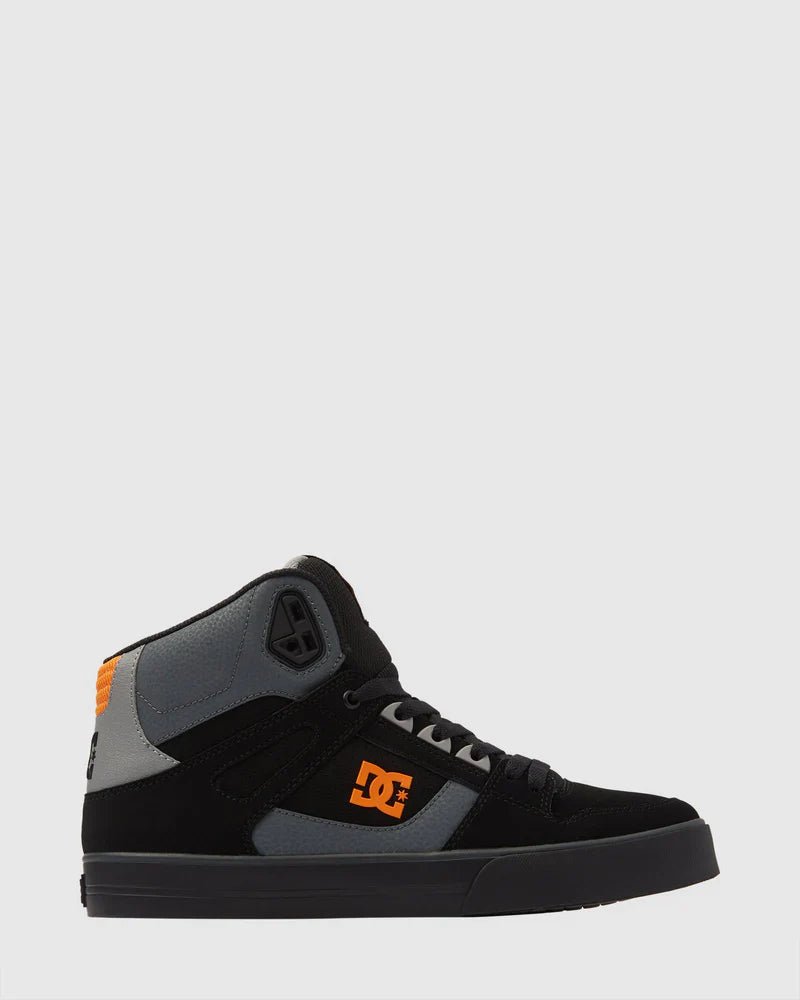 DC Pure High Top WC - DCADYS400043 - XKNS - Blk/Org/Grey - 10