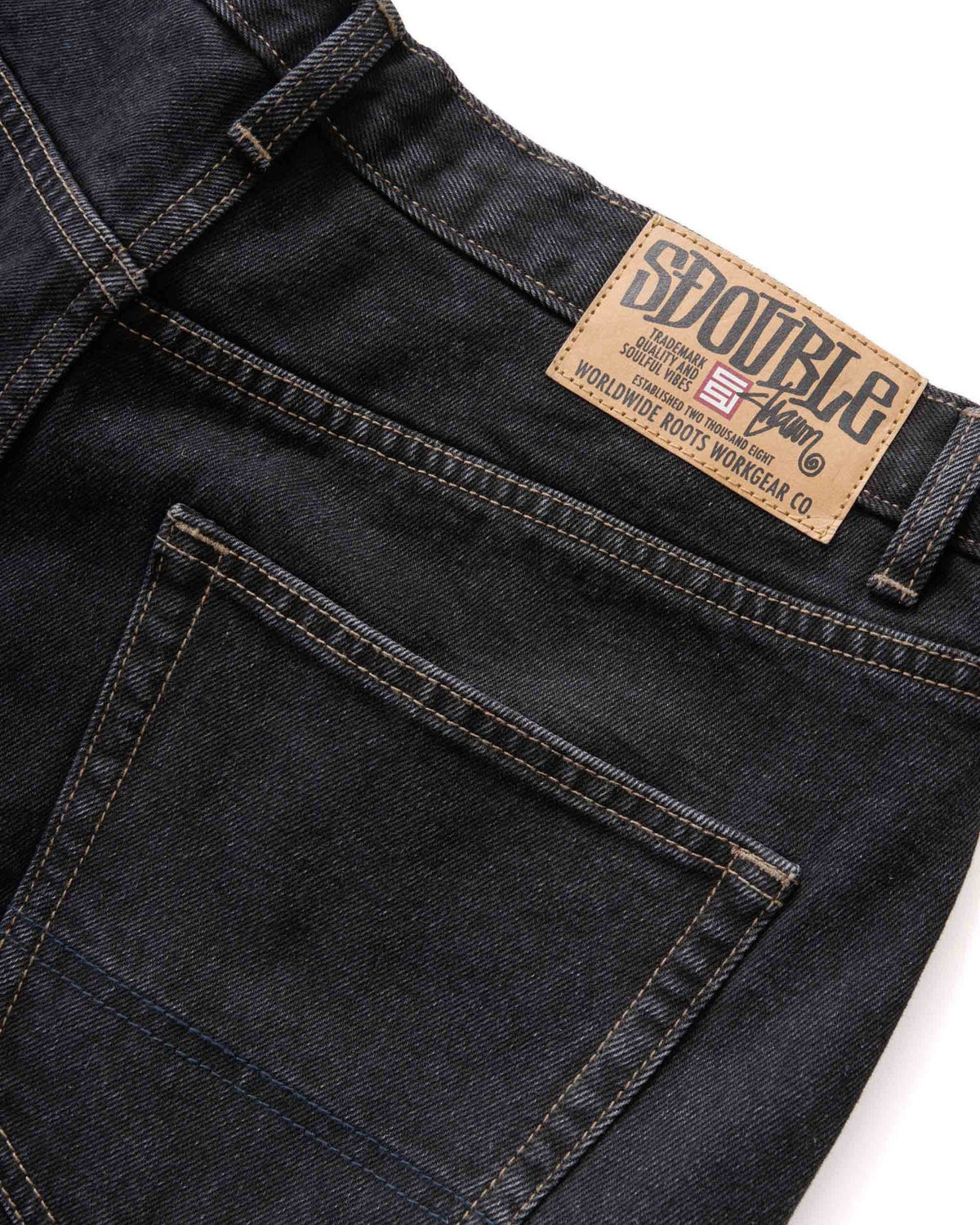 DENIM STANDARD SHORT -S DoubleSD024S3600-BLACK WASH-30