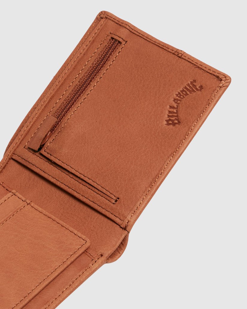 DIMENSION 2IN1 LEATHER WALLET - BillabongUBYAA00193 - Tan