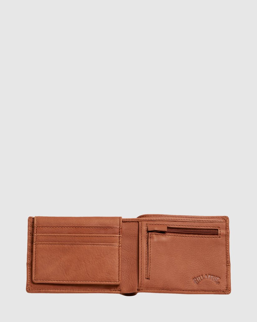 DIMENSION 2IN1 LEATHER WALLET - BillabongUBYAA00193 - Tan