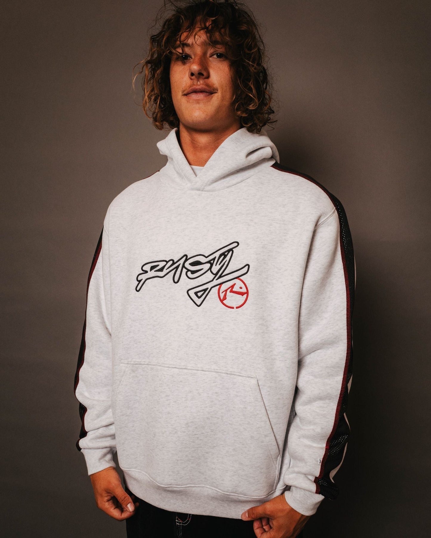Dine n Dash Hooded Fleece - RustyFTM1196 - marle - xs