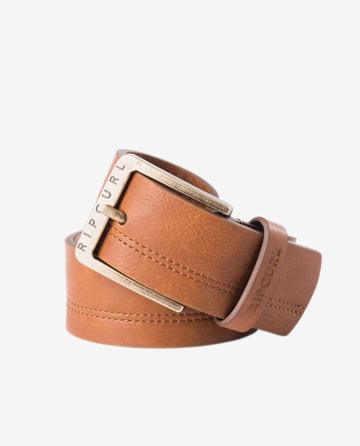 Double Stitch Belt - Rip CurlCBECH10009 - Brown - LtoXL