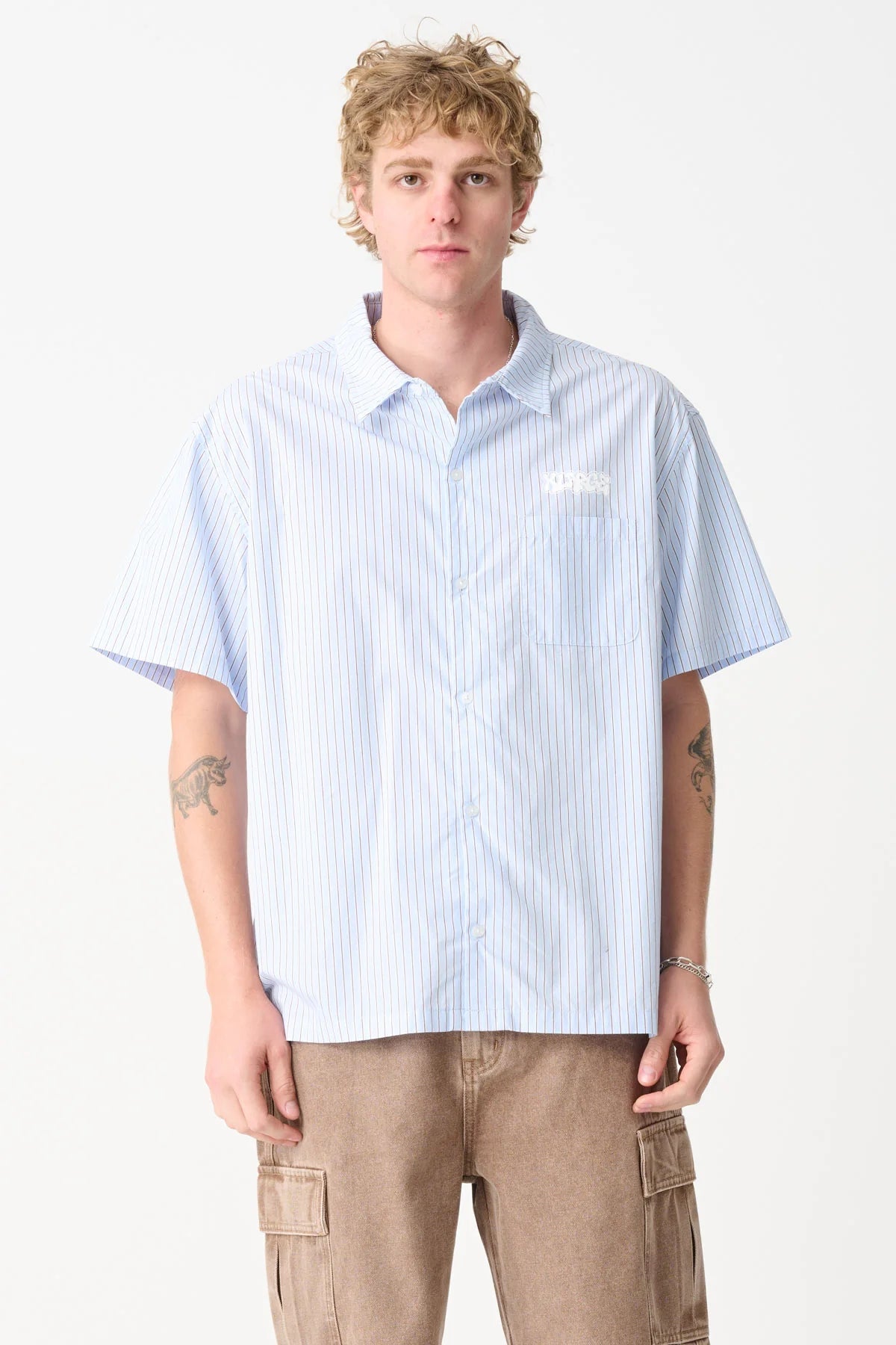 DRIP SS SHIRT - XlargeXL025S2404 - BLUE STRIPE - XS