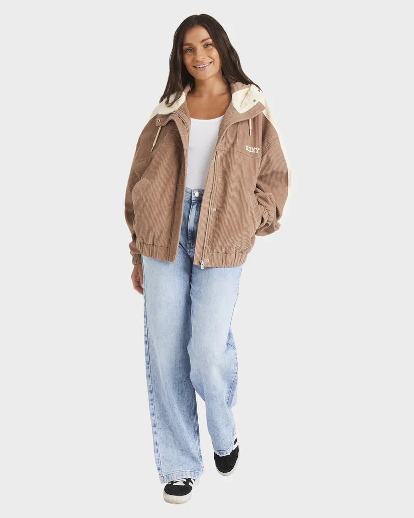 Duo Cord Jacket - RoxyURJJKK03043 - CZU0 - Portabella - XS