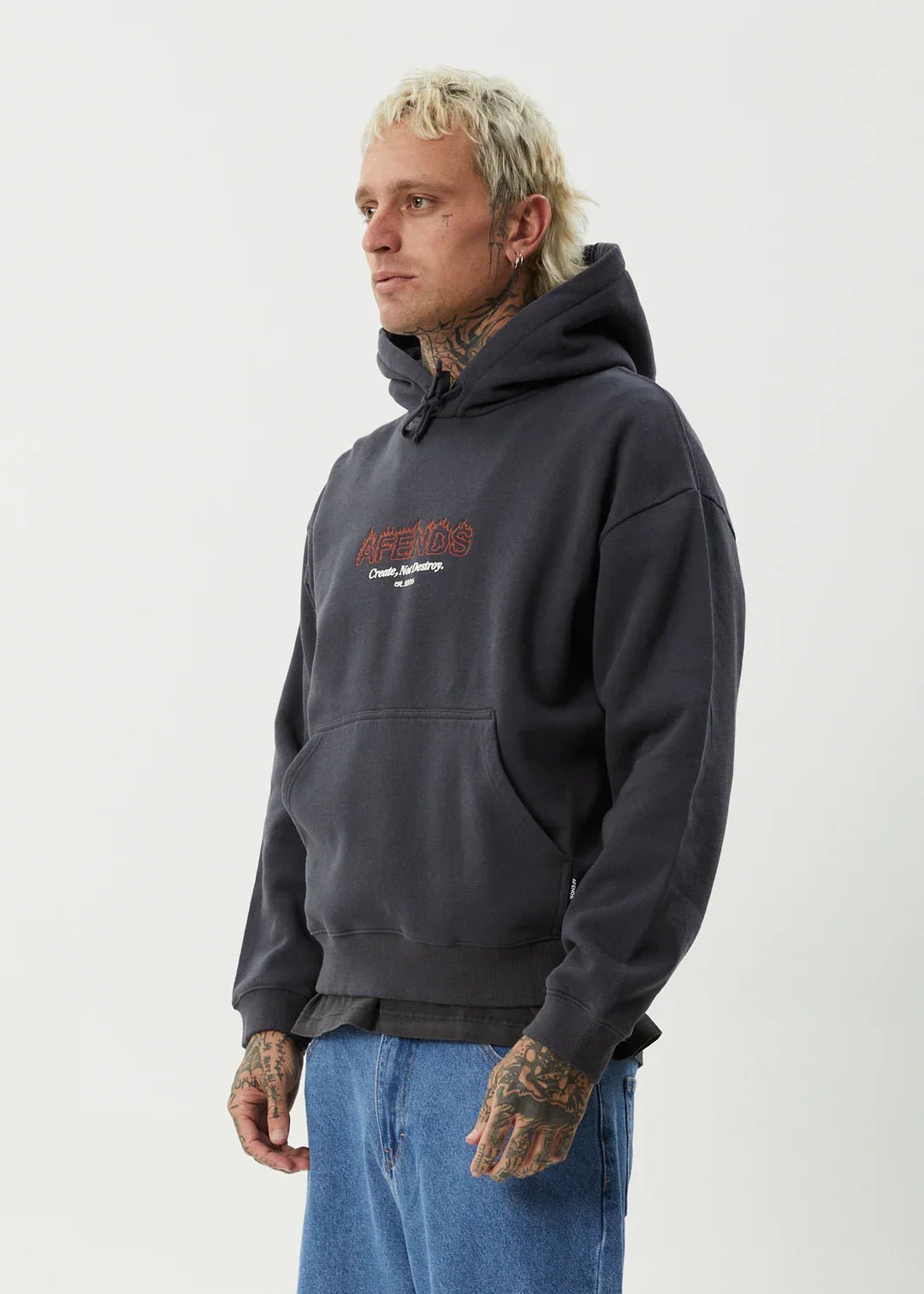 Ember Pull On Hood - AfendsM251509 - CHA - Charcoal - XS