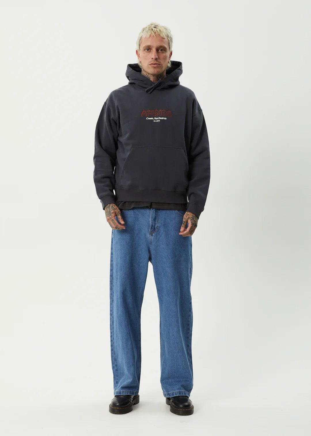 Ember Pull On Hood - AfendsM251509 - CHA - Charcoal - XS
