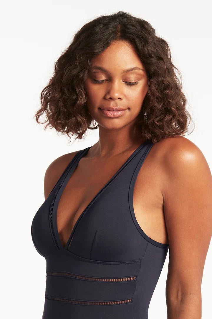 Essentials Spliced One Piece - Sea LevelSL1039ECO - NSN - Night Sky Navy - 10
